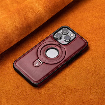 Premium Leather Shockproof Magnetic iPhone Case